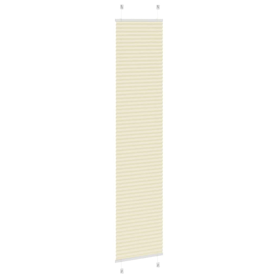 Plissé rolgordijn 45x200 cm stofbreedte 44,4 cm polyester crème