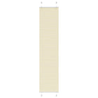Plissé rolgordijn 50x200 cm crème polyester