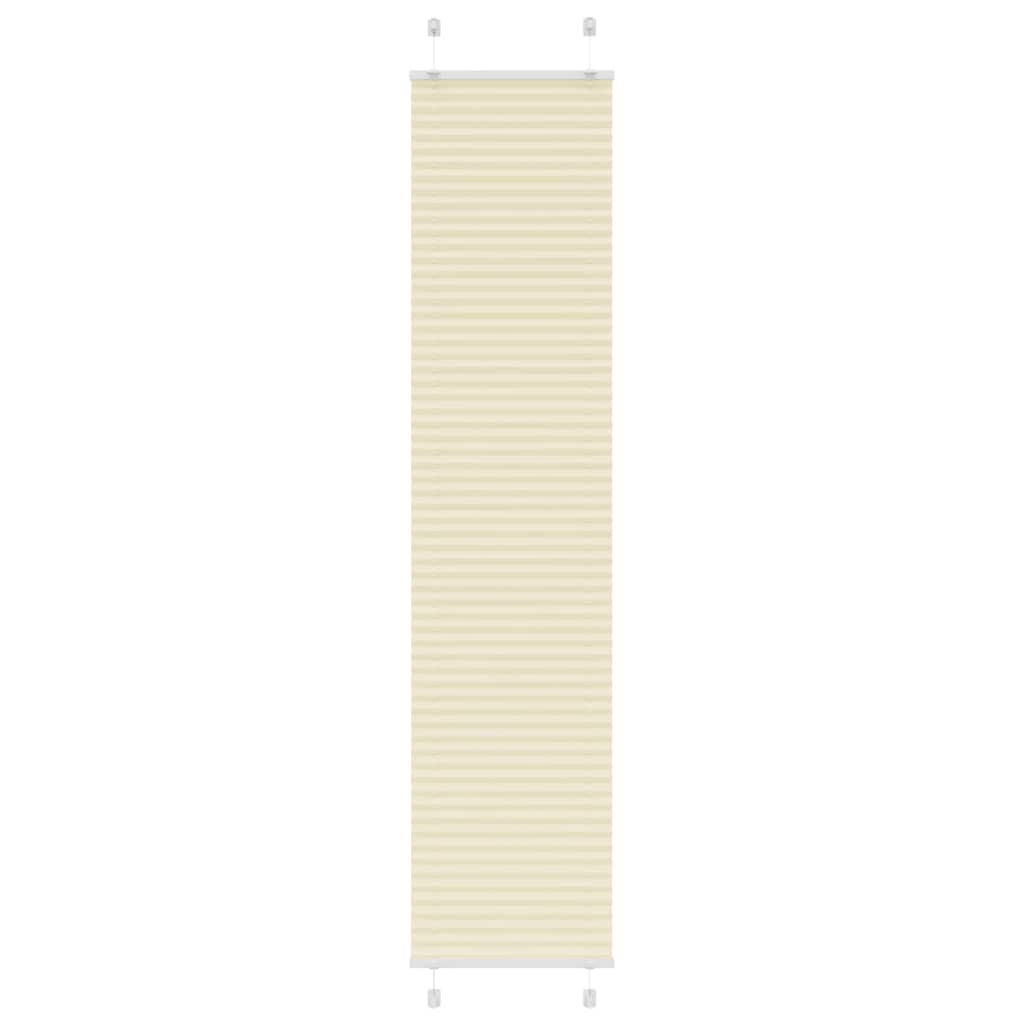 Plissé rolgordijn 50x200 cm stofbreedte 49,4 cm polyester crème