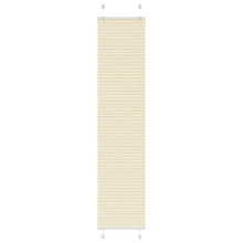 Plissé rolgordijn 50x200 cm stofbreedte 49,4 cm polyester crème
