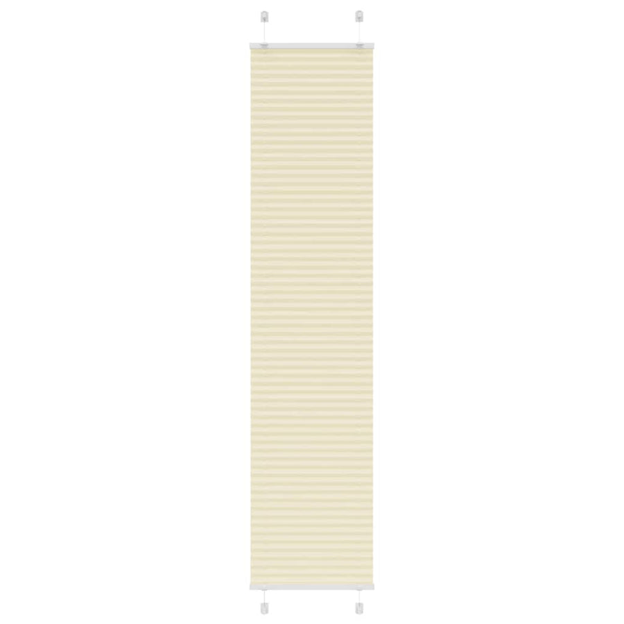 Plissé rolgordijn 50x200 cm stofbreedte 49,4 cm polyester crème