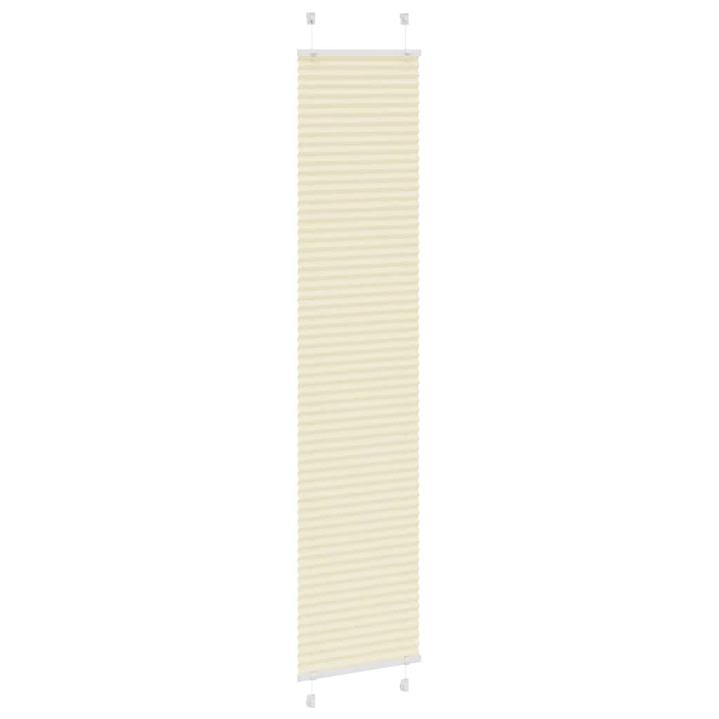 Plissé rolgordijn 50x200 cm stofbreedte 49,4 cm polyester crème