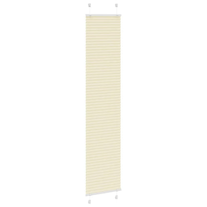 Plissé rolgordijn 50x200 cm stofbreedte 49,4 cm polyester crème