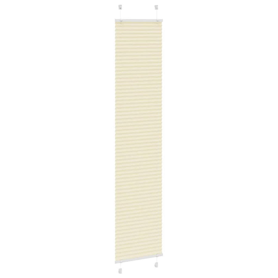 Plissé rolgordijn 50x200 cm stofbreedte 49,4 cm polyester crème