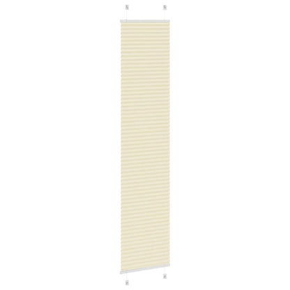 Plissé rolgordijn 50x200 cm stofbreedte 49,4 cm polyester crème