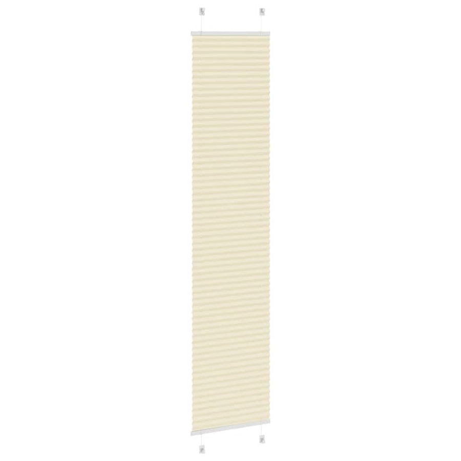 Plissé rolgordijn 50x200 cm stofbreedte 49,4 cm polyester crème