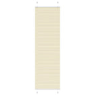 Plissé rolgordijn 55x200 cm crème polyester