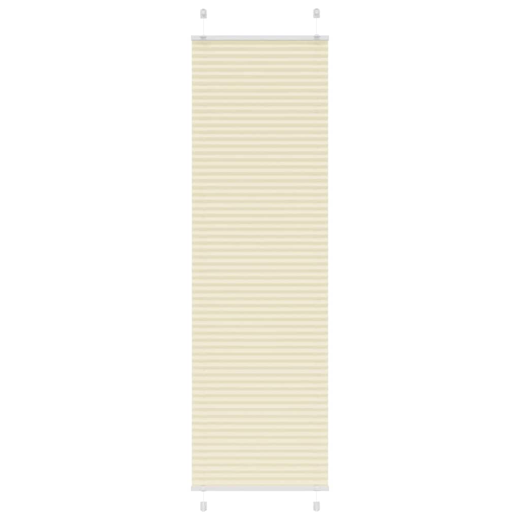 Plissé rolgordijn 55x200 cm stofbreedte 54,4 cm polyester crème