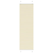 Plissé rolgordijn 55x200 cm crème polyester