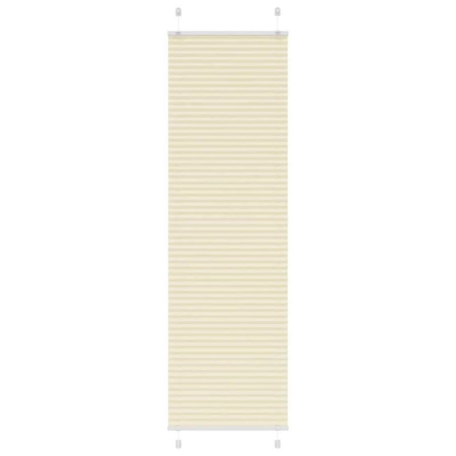 Plissé rolgordijn 55x200 cm stofbreedte 54,4 cm polyester crème