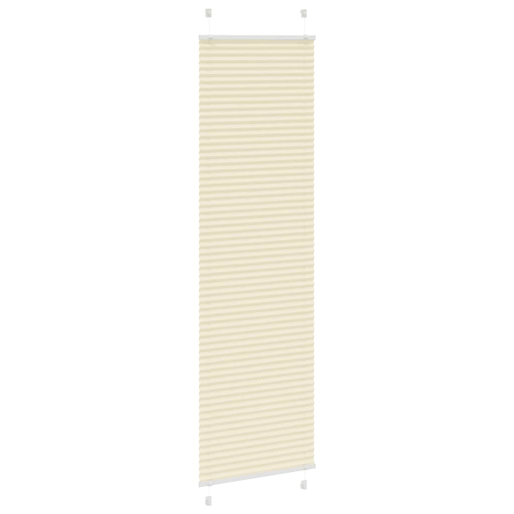Plissé rolgordijn 55x200 cm stofbreedte 54,4 cm polyester crème