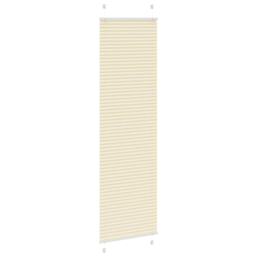 Plissé rolgordijn 55x200 cm stofbreedte 54,4 cm polyester crème