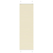 Pleated roller blind 60x200 cm fabric width 59.4 cm polyester cream