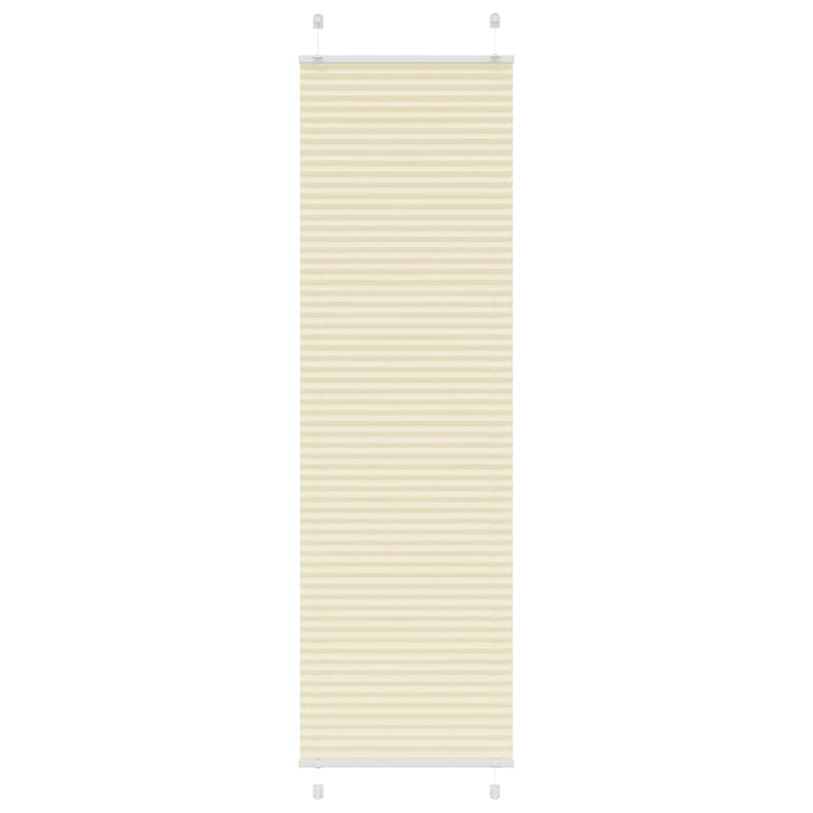 Plissé rolgordijn 60x200 cm stofbreedte 59,4 cm polyester crème