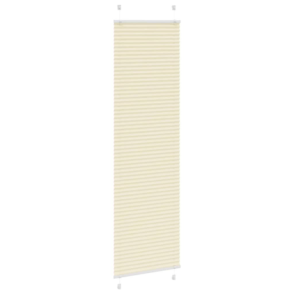 Plissé rolgordijn 60x200 cm stofbreedte 59,4 cm polyester crème