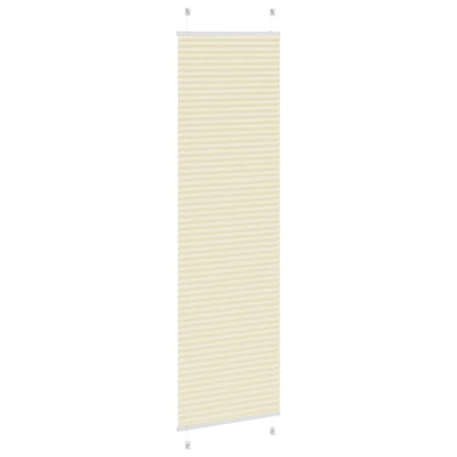 Plissé rolgordijn 60x200 cm stofbreedte 59,4 cm polyester crème