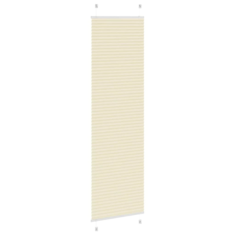 Plissé rolgordijn 60x200 cm stofbreedte 59,4 cm polyester crème