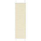 Plissé rolgordijn 65x200 cm crème polyester