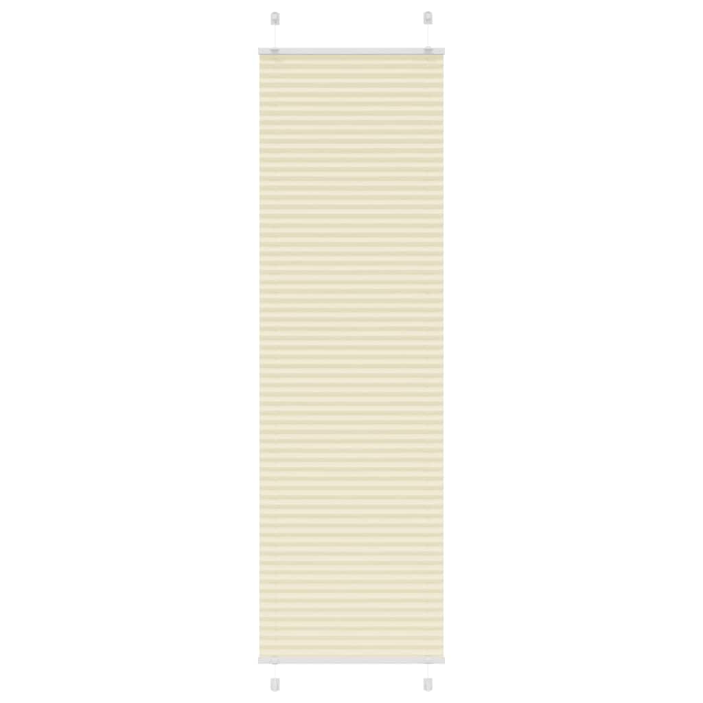 Plissé rolgordijn 65x200 cm stofbreedte 64,4 cm polyester crème