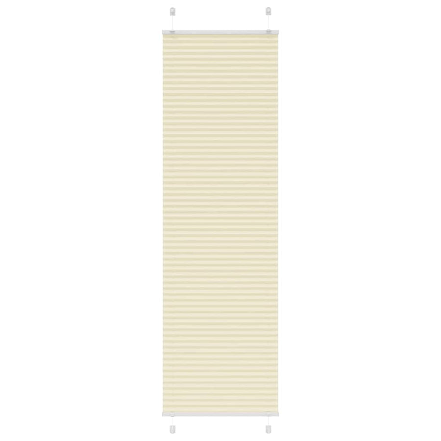Plissé rolgordijn 65x200 cm stofbreedte 64,4 cm polyester crème