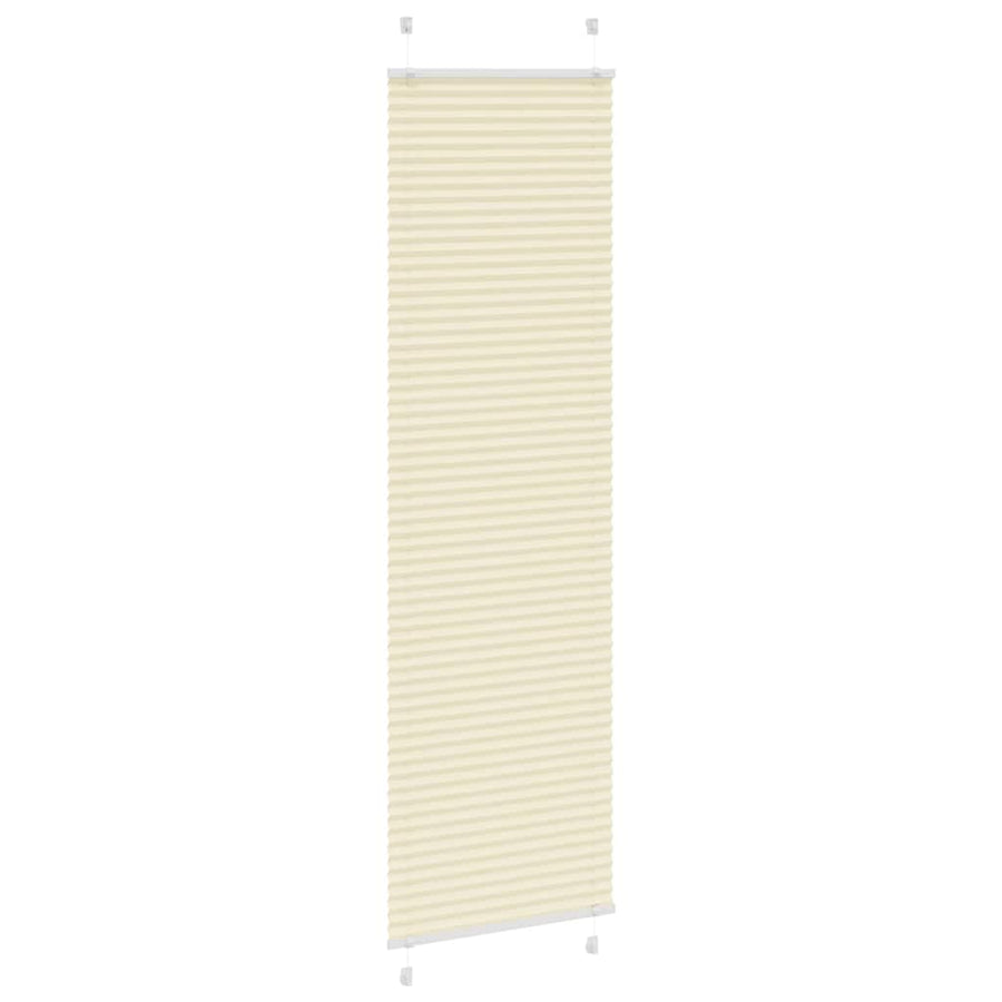 Plissé rolgordijn 65x200 cm stofbreedte 64,4 cm polyester crème