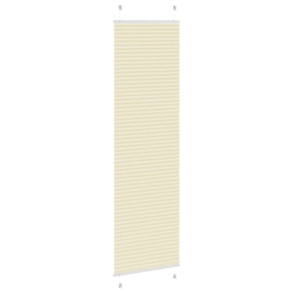 Plissé rolgordijn 65x200 cm stofbreedte 64,4 cm polyester crème