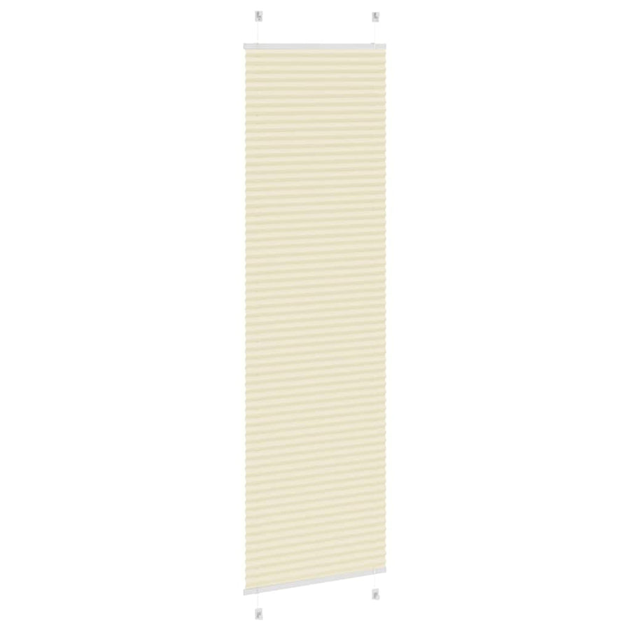 Plissé rolgordijn 65x200 cm stofbreedte 64,4 cm polyester crème