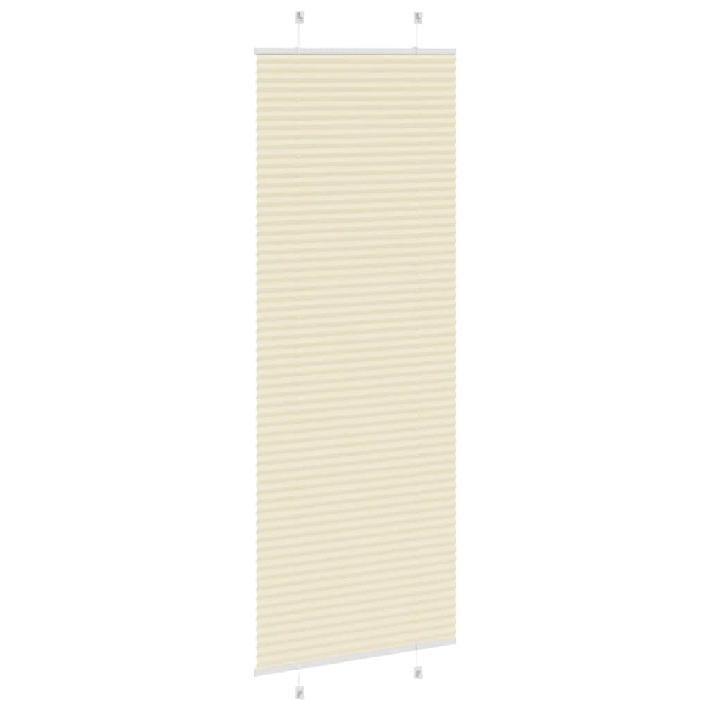 Plissé rolgordijn 70x200 cm stofbreedte 69,4 cm polyester crème
