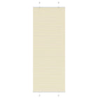 Plissé rolgordijn 75x200 cm crème polyester