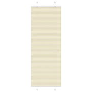 Pleated roller blind 75x200 cm fabric width 74.4 cm polyester cream