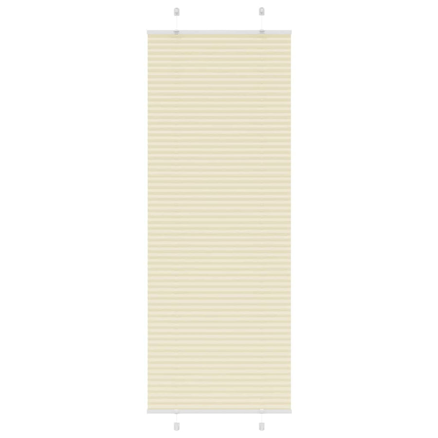 Plissé rolgordijn 75x200 cm stofbreedte 74,4 cm polyester crème