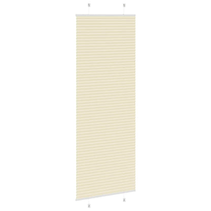 Plissé rolgordijn 75x200 cm stofbreedte 74,4 cm polyester crème