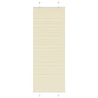 Pleated roller blind 80x200 cm fabric width 79.4 cm polyester cream