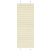 Pleated roller blind 80x200 cm fabric width 79.4 cm polyester cream