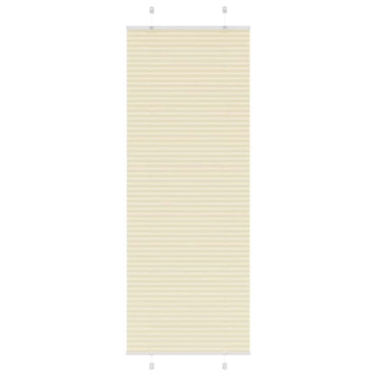 Plissé rolgordijn 80x200 cm stofbreedte 79,4 cm polyester crème