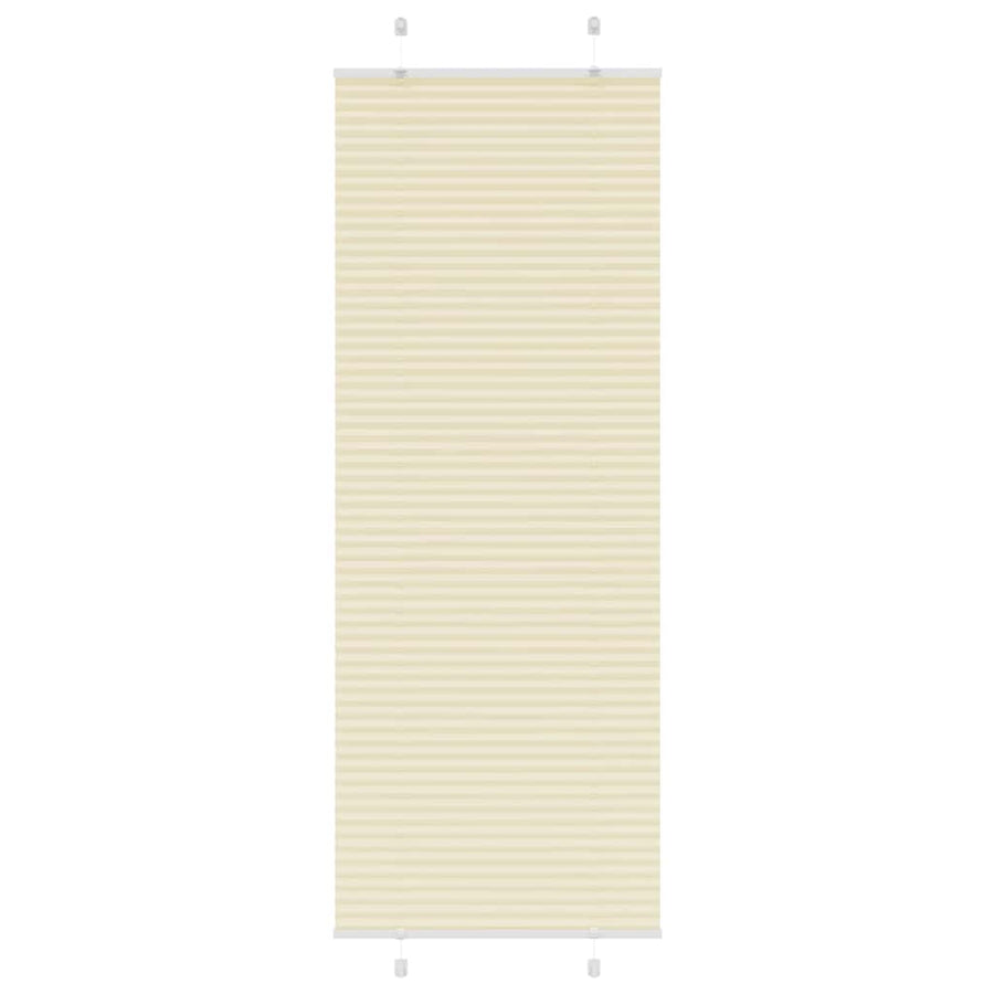 Plissé rolgordijn 80x200 cm stofbreedte 79,4 cm polyester crème