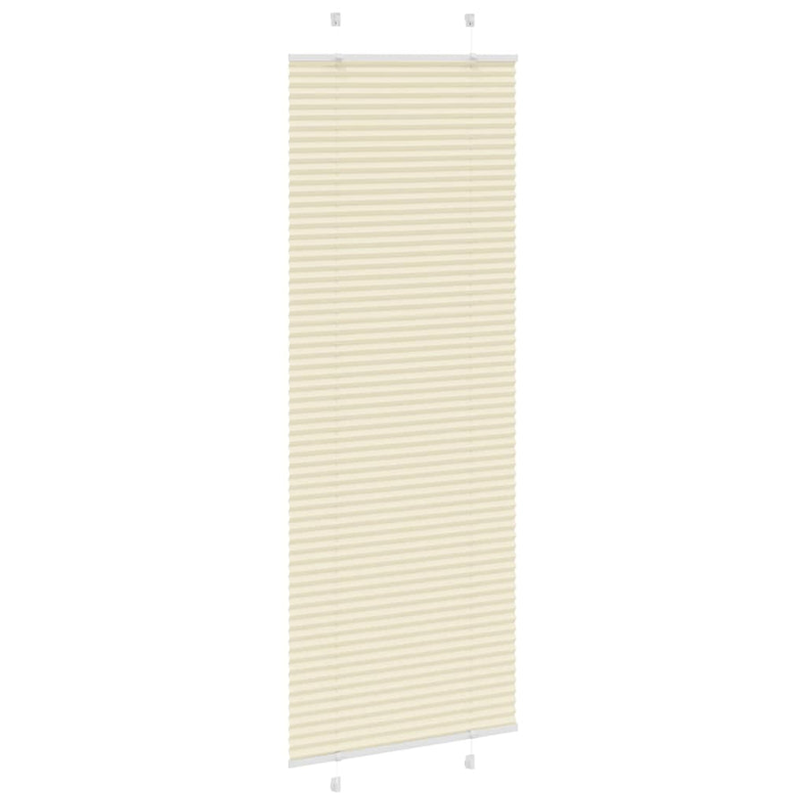 Plissé rolgordijn 80x200 cm stofbreedte 79,4 cm polyester crème