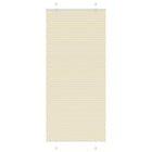 Pleated blind 85x200 cm fabric width 84.4 cm polyester cream