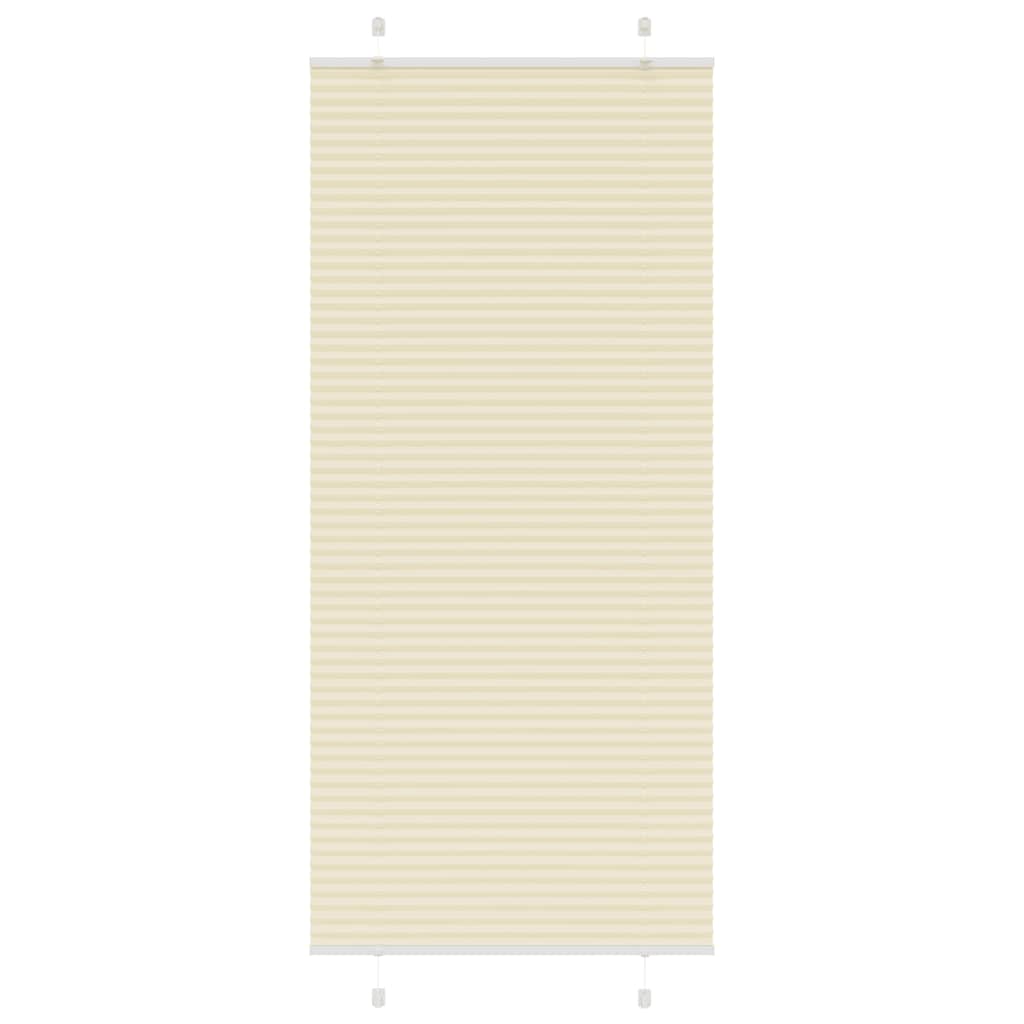 Plissé rolgordijn 85x200 cm stofbreedte 84,4 cm polyester crème