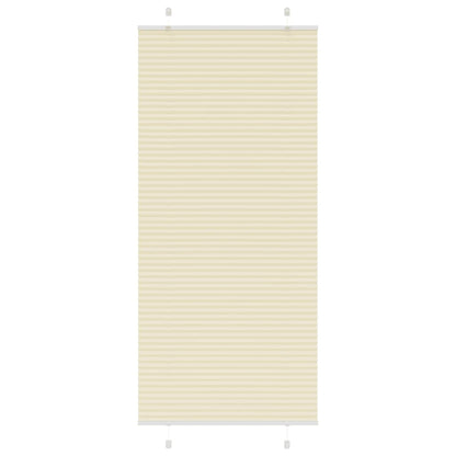 Plissé rolgordijn 85x200 cm stofbreedte 84,4 cm polyester crème