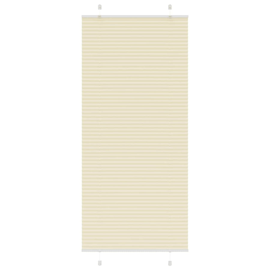 Plissé rolgordijn 85x200 cm stofbreedte 84,4 cm polyester crème