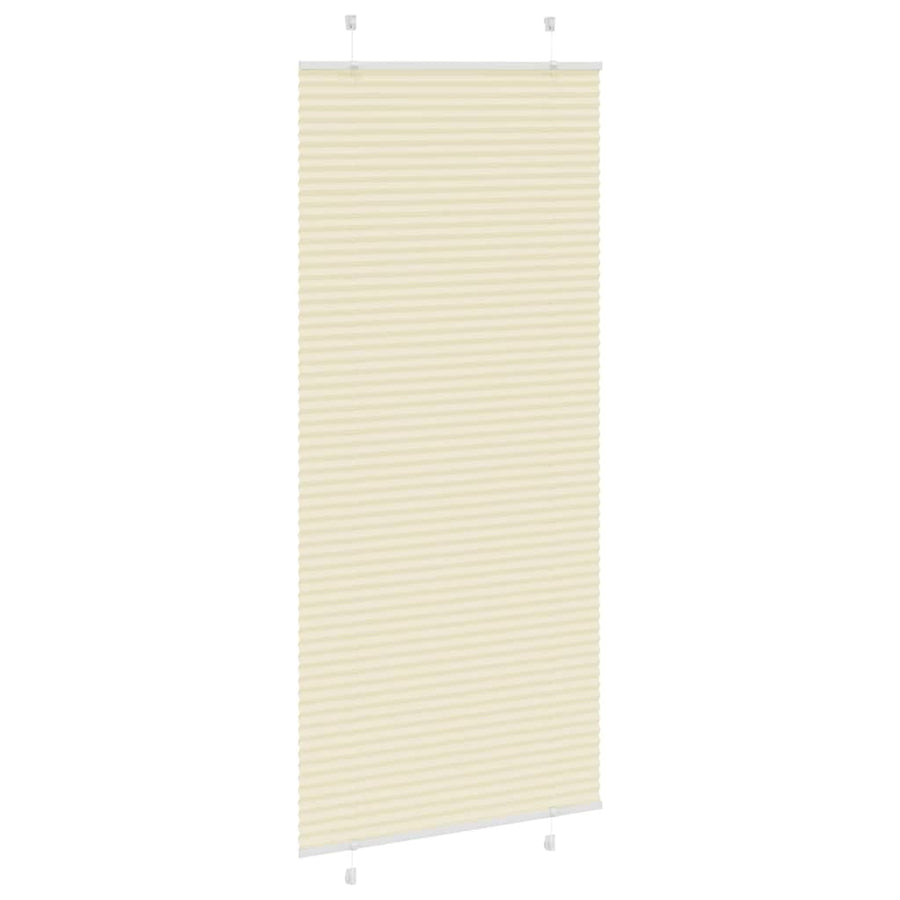 Plissé rolgordijn 85x200 cm stofbreedte 84,4 cm polyester crème