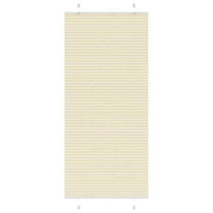 Plissé rolgordijn 90x200 cm stofbreedte 89,4 cm polyester crème