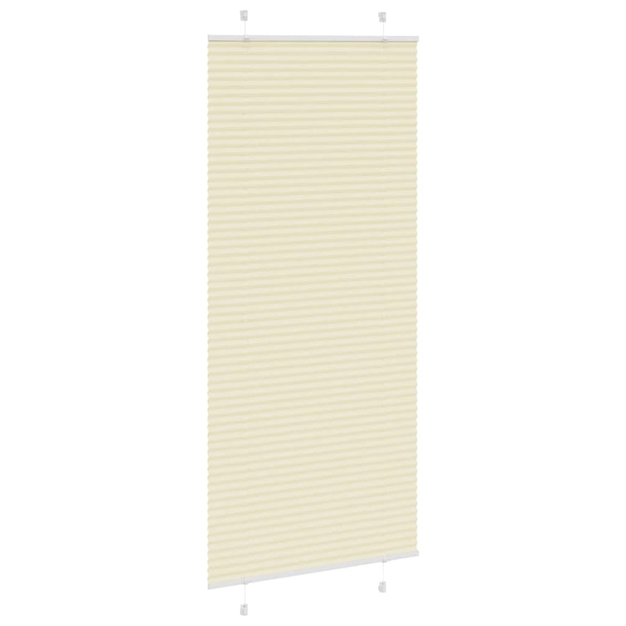 Plissé rolgordijn 90x200 cm stofbreedte 89,4 cm polyester crème