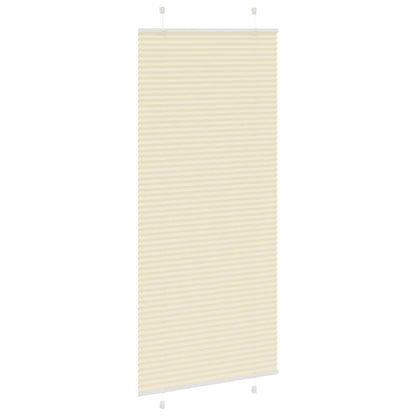 Plissé rolgordijn 90x200 cm stofbreedte 89,4 cm polyester crème
