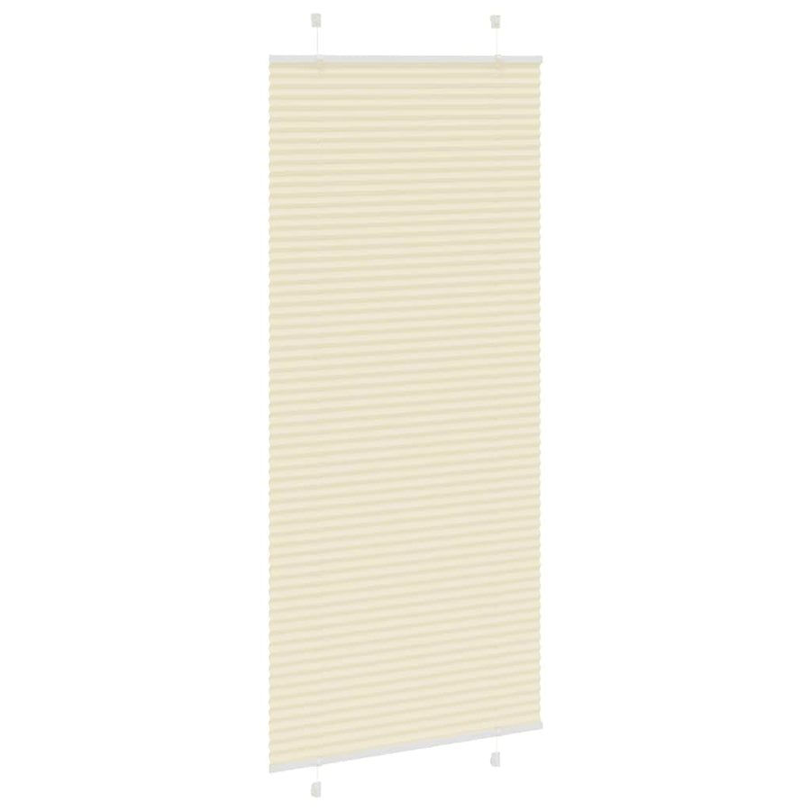Plissé rolgordijn 90x200 cm stofbreedte 89,4 cm polyester crème
