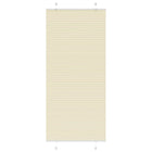 Pleated roller blind 95x200 cm fabric width 94.4 cm polyester cream