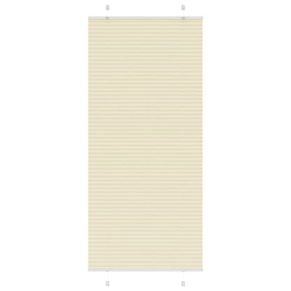 Plissé rolgordijn 95x200 cm stofbreedte 94,4 cm polyester crème