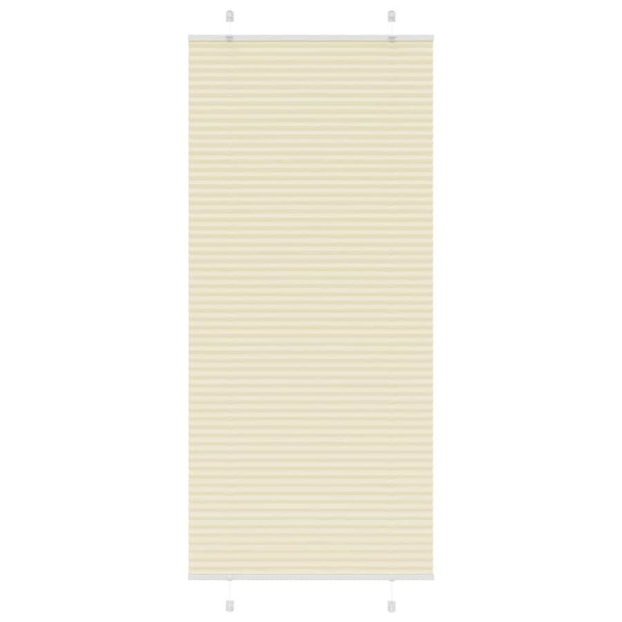 Plissé rolgordijn 95x200 cm stofbreedte 94,4 cm polyester crème