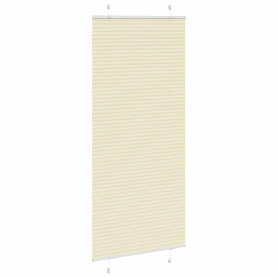 Plissé rolgordijn 95x200 cm stofbreedte 94,4 cm polyester crème